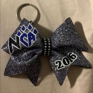 Cheer athletics bow keychain!